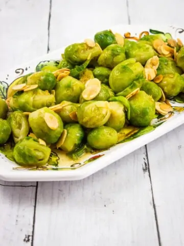 brussels sprouts with brown butter and almonds