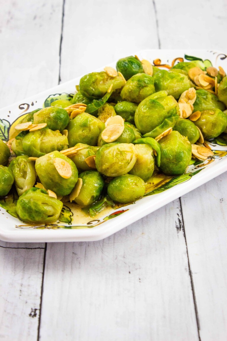 brussels sprouts with brown butter and almonds