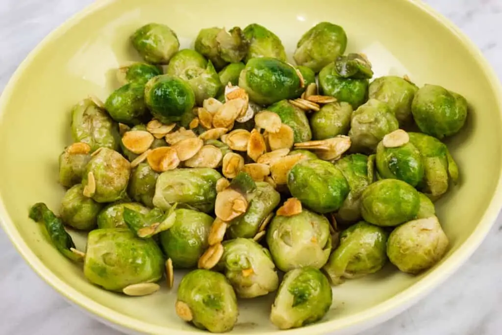 brussels sprouts with brown butter and almonds