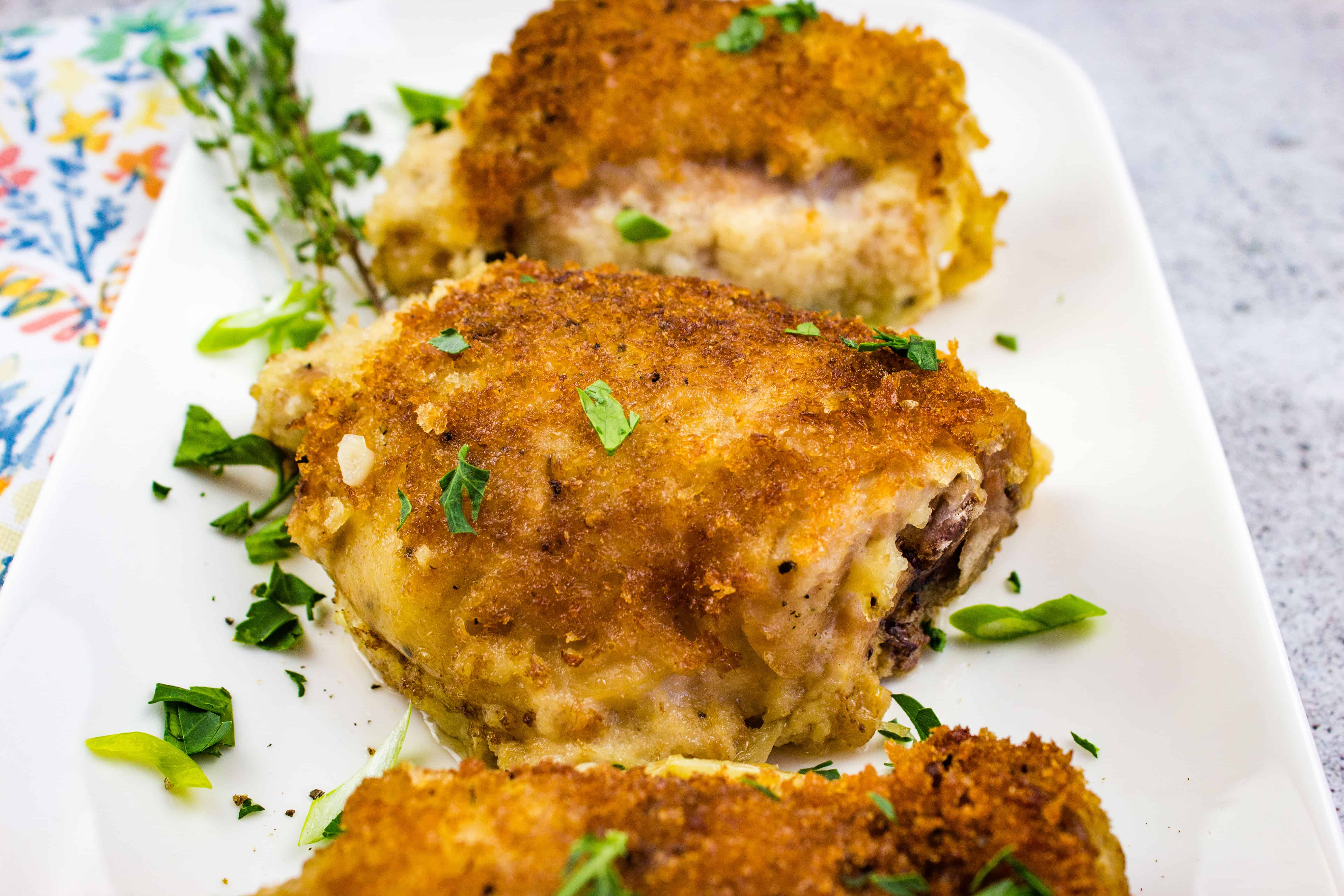 Oven Baked Chicken Thighs W  Onion Gravy - Cook What You Love