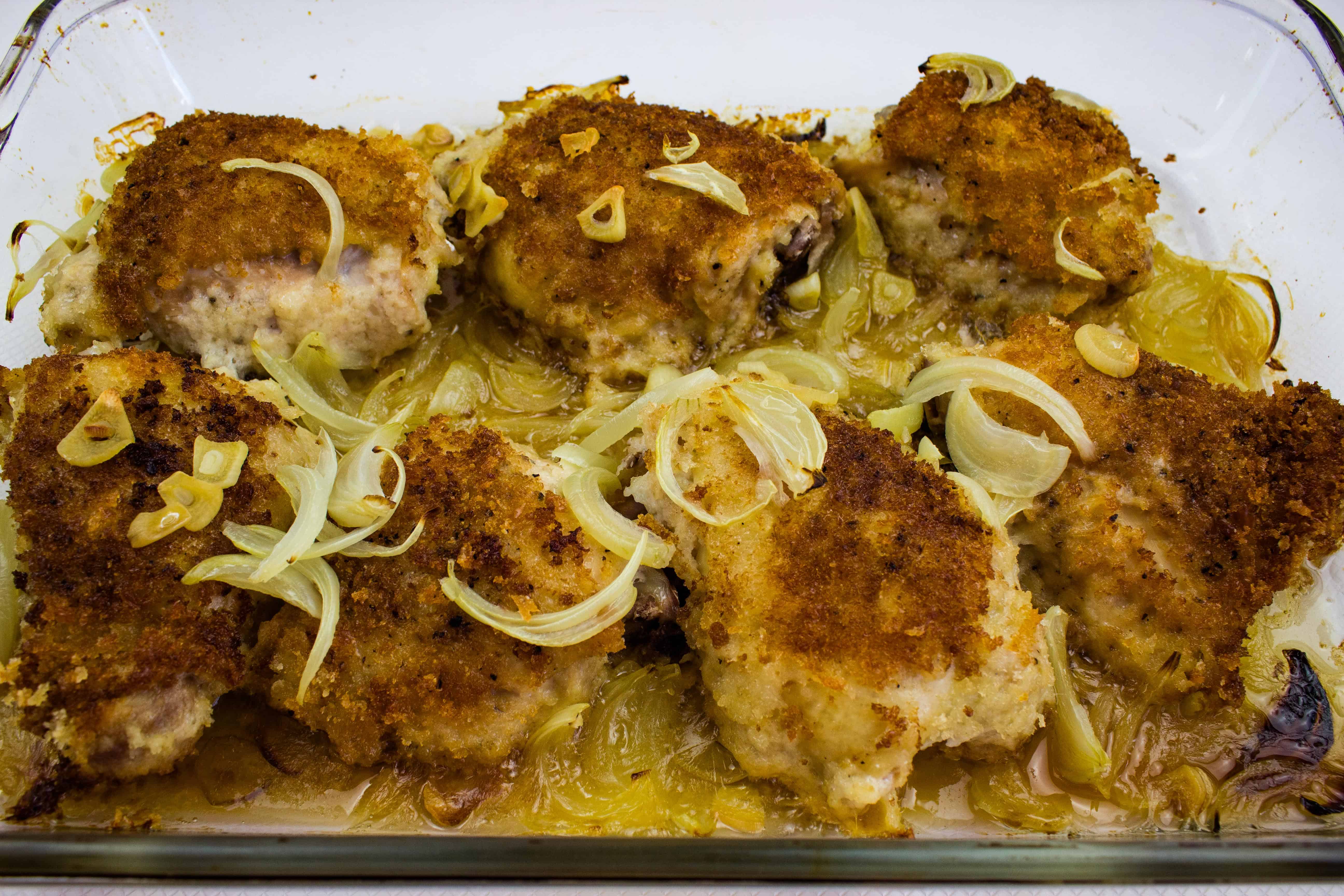 Oven Baked Chicken Thighs w/ Onion Gravy Cook What You Love