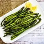 Smoked Asparagus on a platter