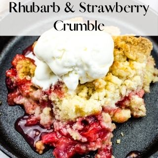 strawberry rhubarb crumble