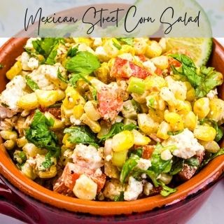 mexican street corn salad in a bowl