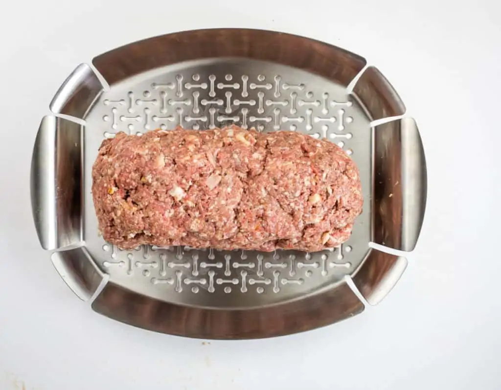 meatloaf on a grill pan