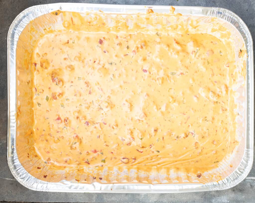 add evaporated milk and blend well