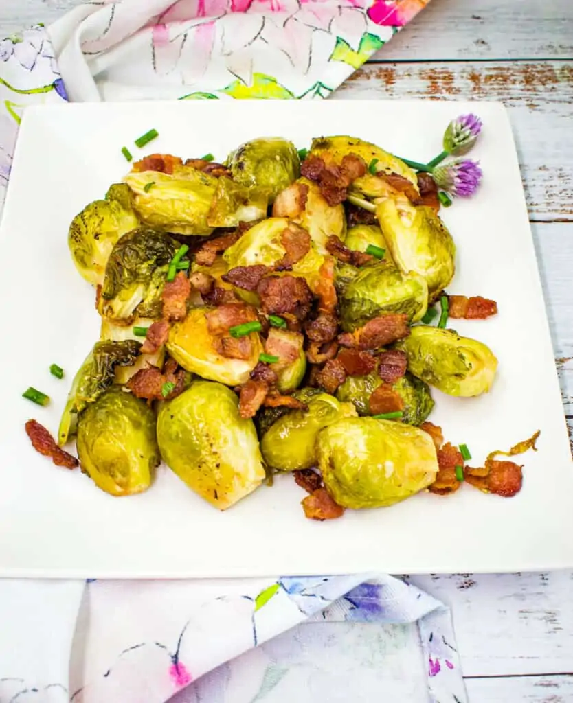 smoked brussels sprouts with bacon