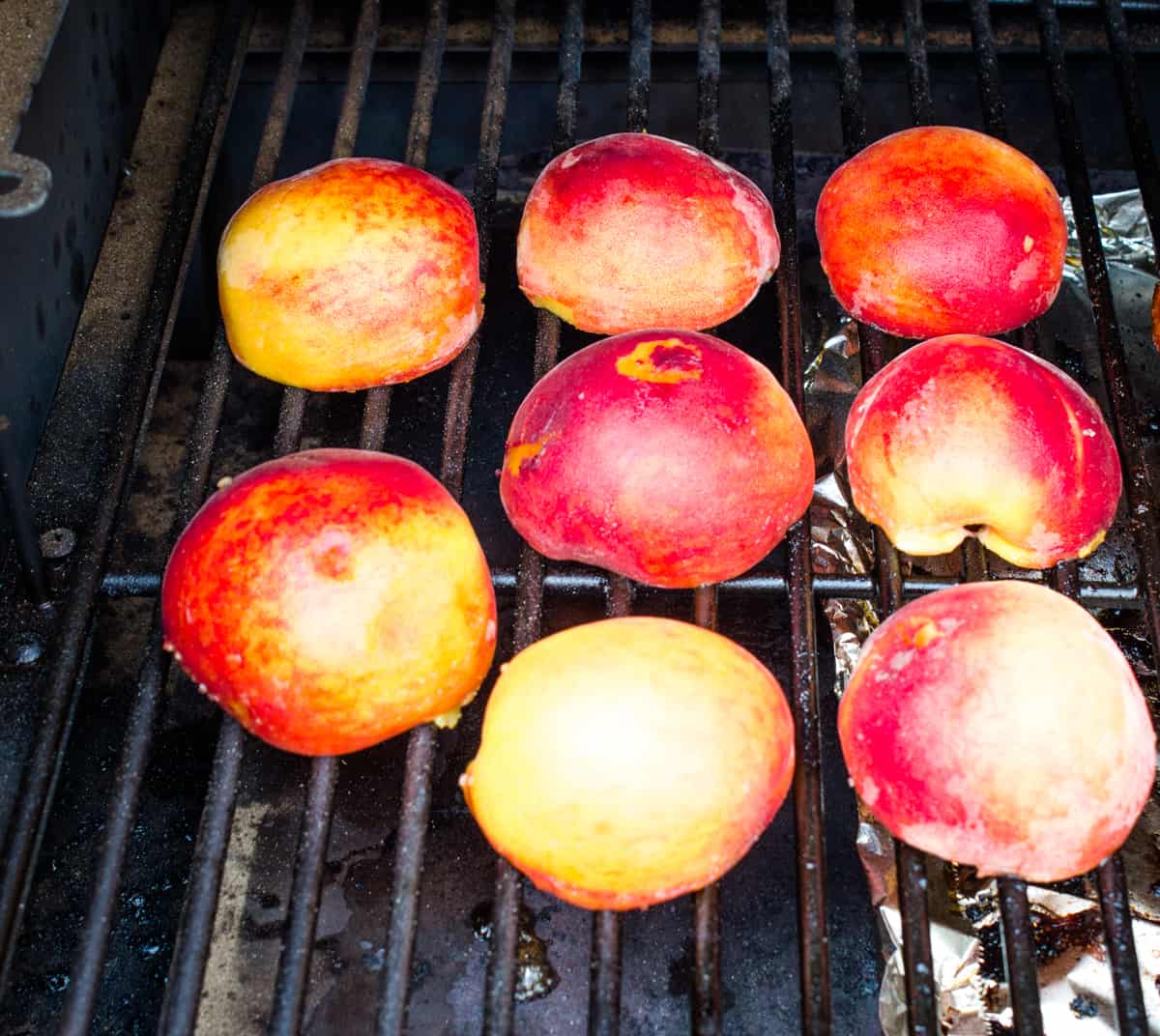 Smoked Peaches with Spiced Rum Whipped Cream Cook What You Love