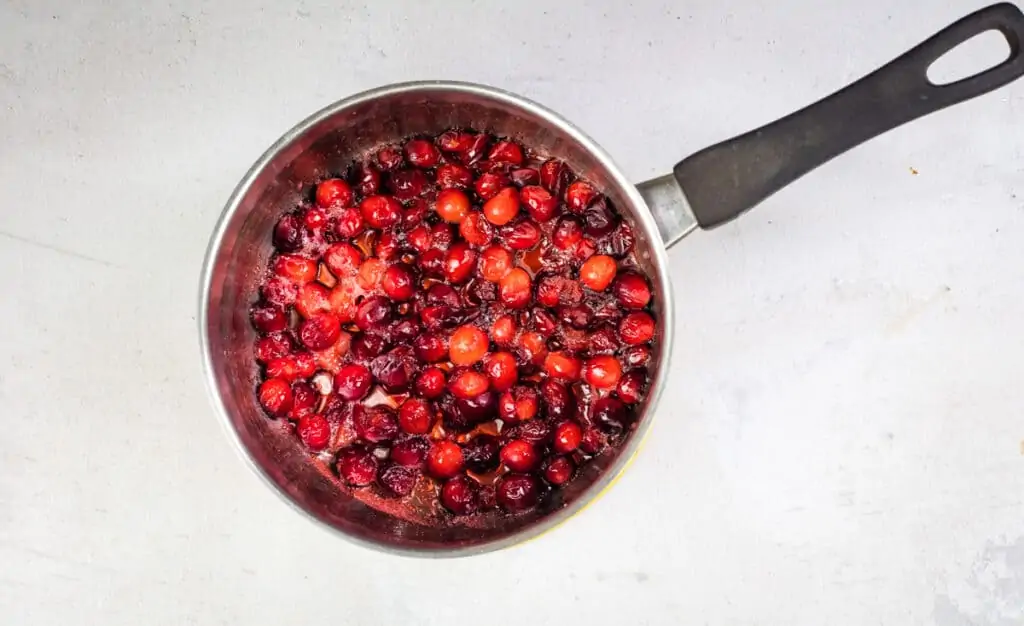 popped but still chunky cranberries for cranberry bars