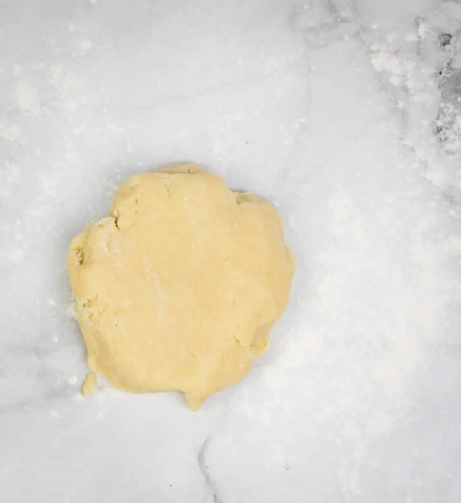 separate the dough into two discs