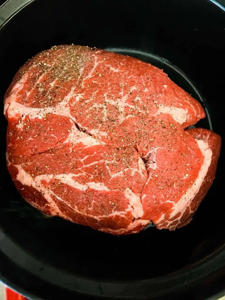 Searing the meat in an Instant Precision Dutch Oven