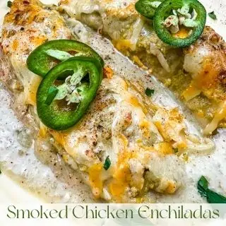 smoked chicken enchiladas