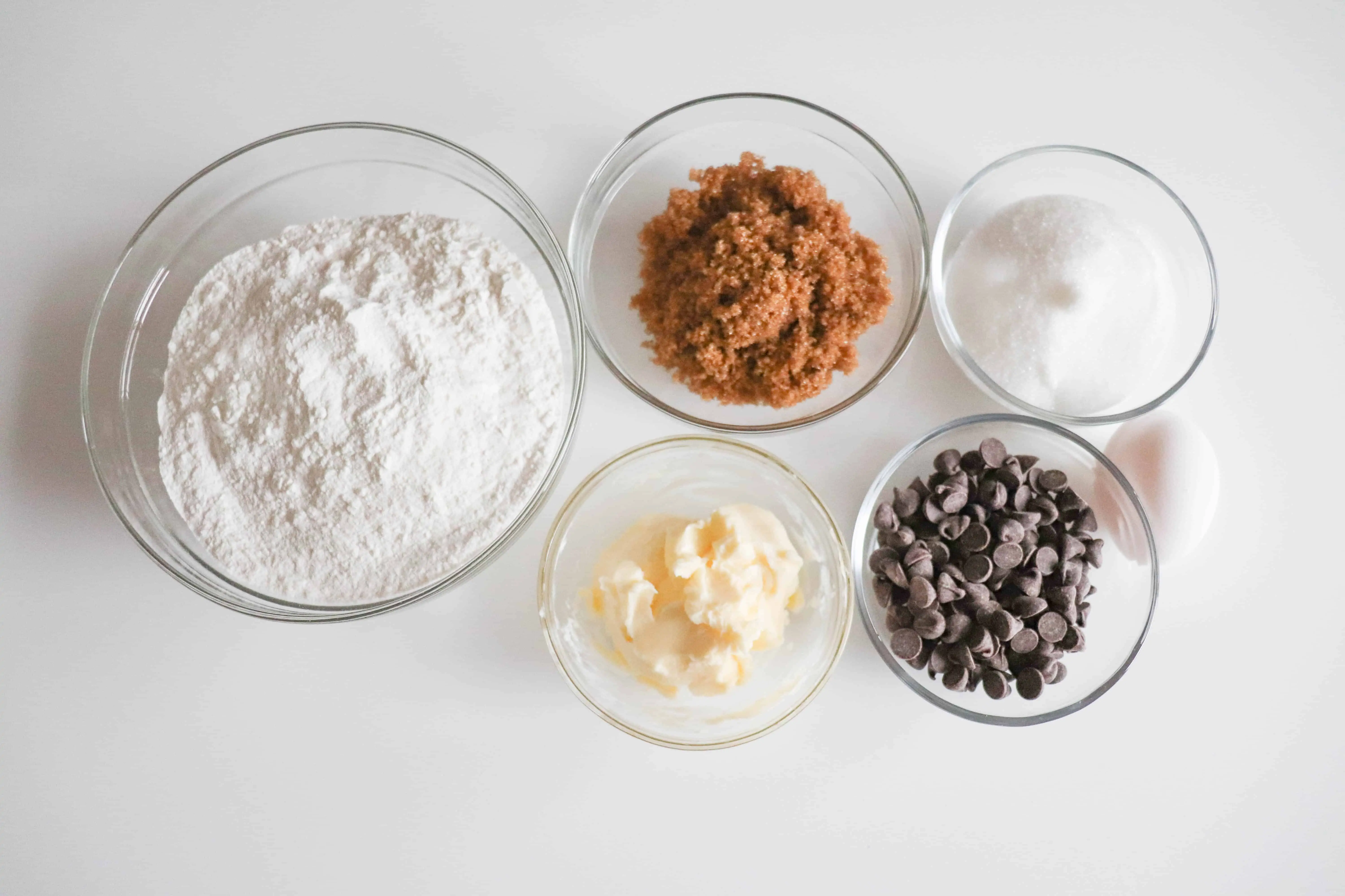 ingredients to make mini egg cookies