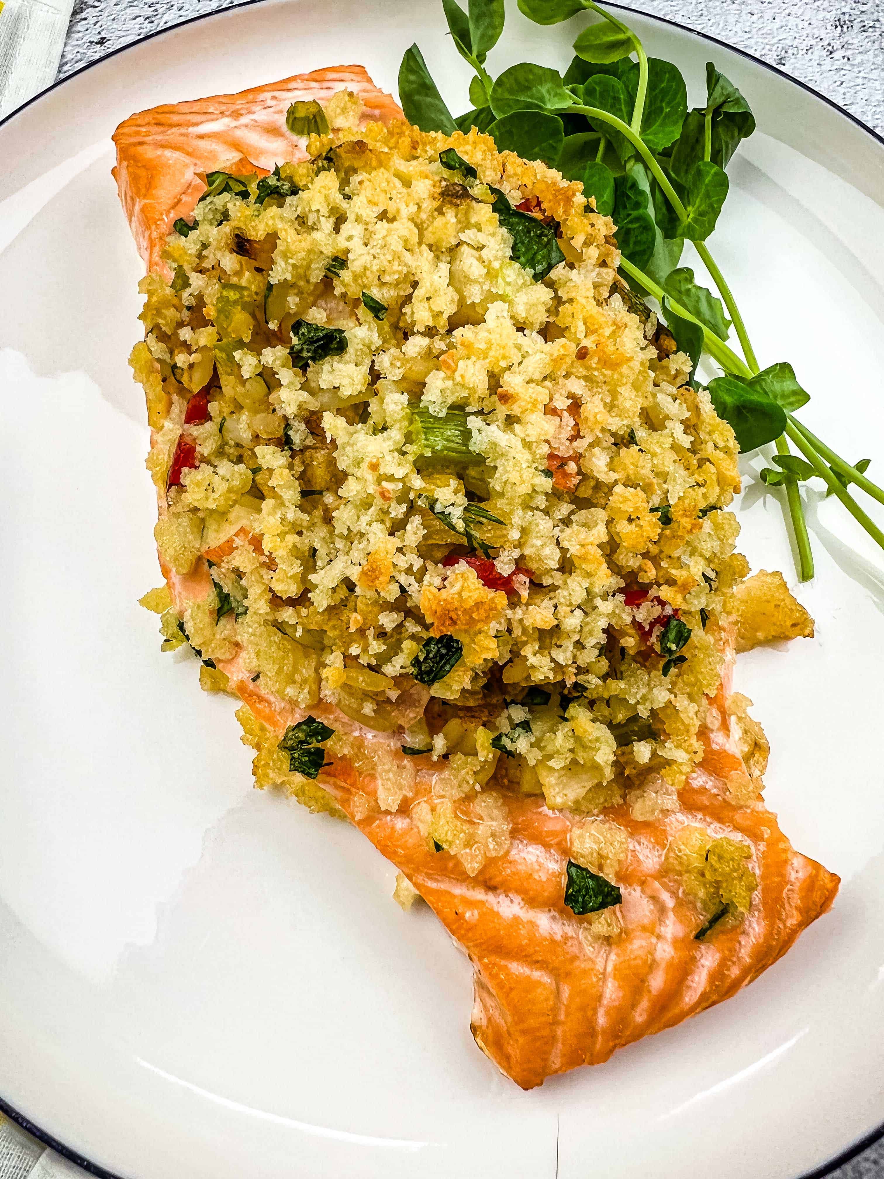 Seafood Stuffed Salmon - Cook What You Love