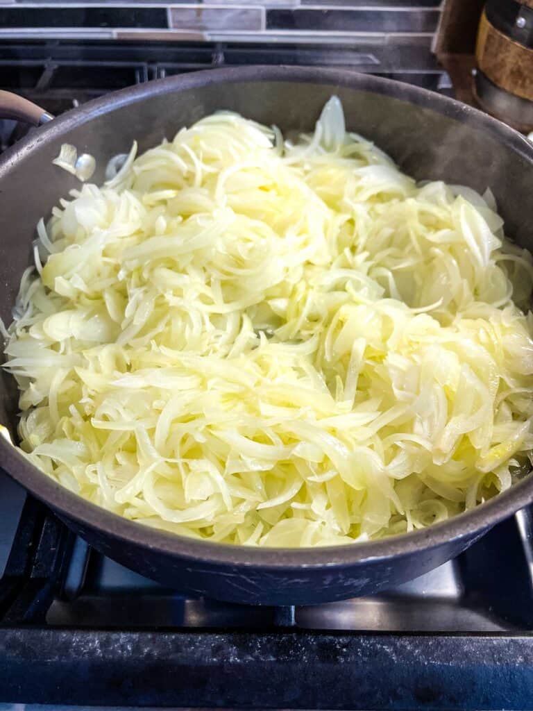 caramelized onions after about 15 minutes