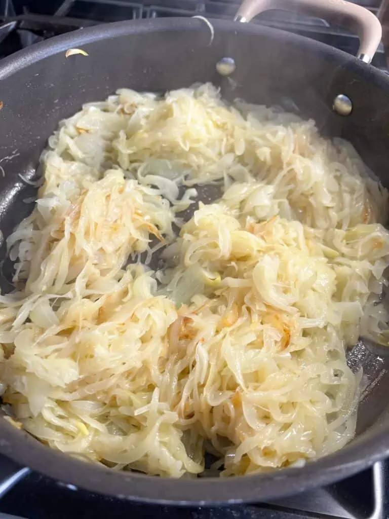 Caramelized onions after 30 minutes