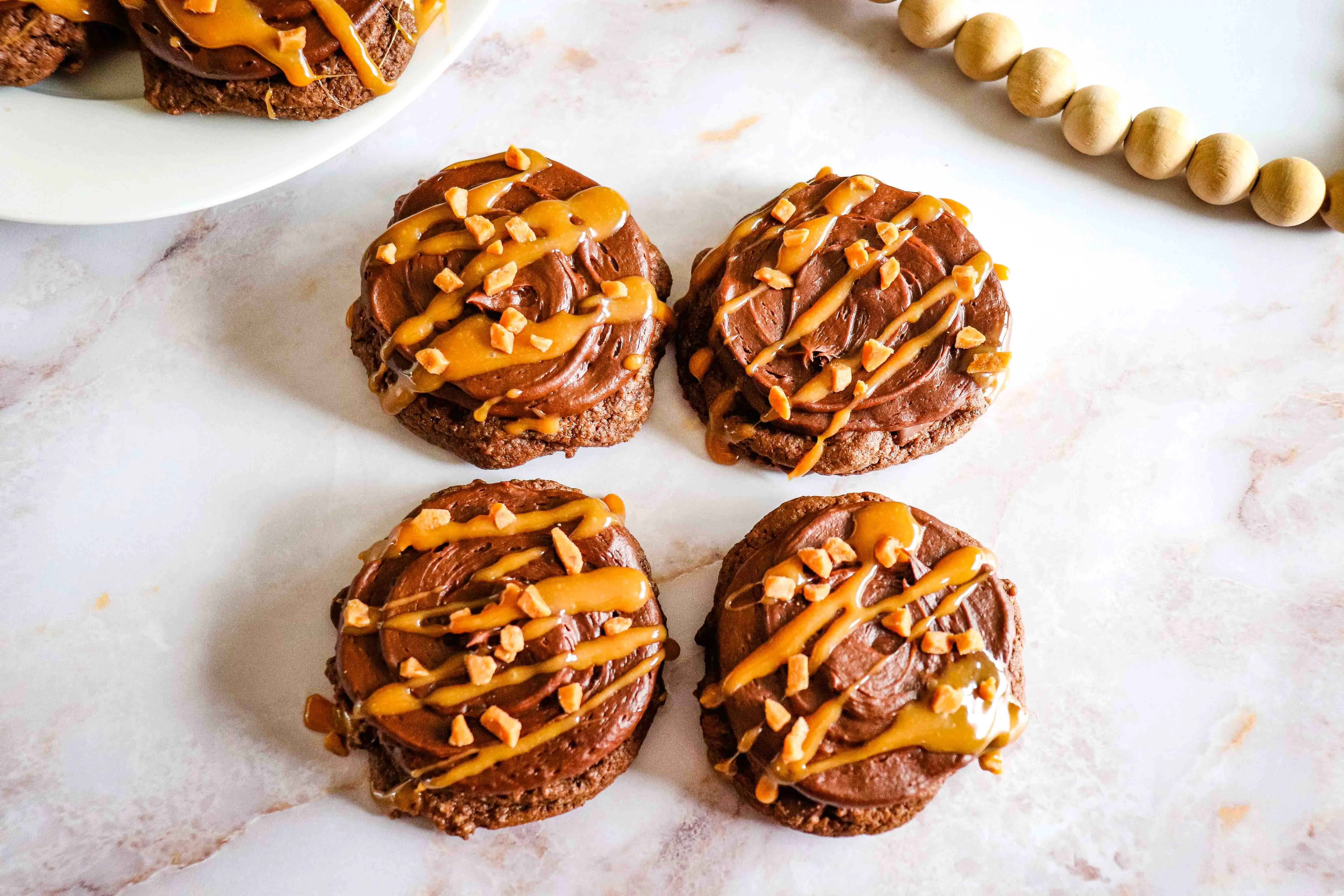 Chocolate Caramel Cookies.