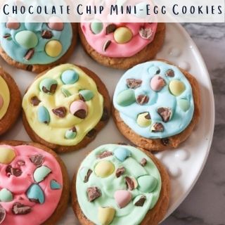 chocolate chip mini egg cookies