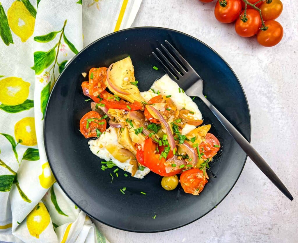 mediterranean cod ready to serve