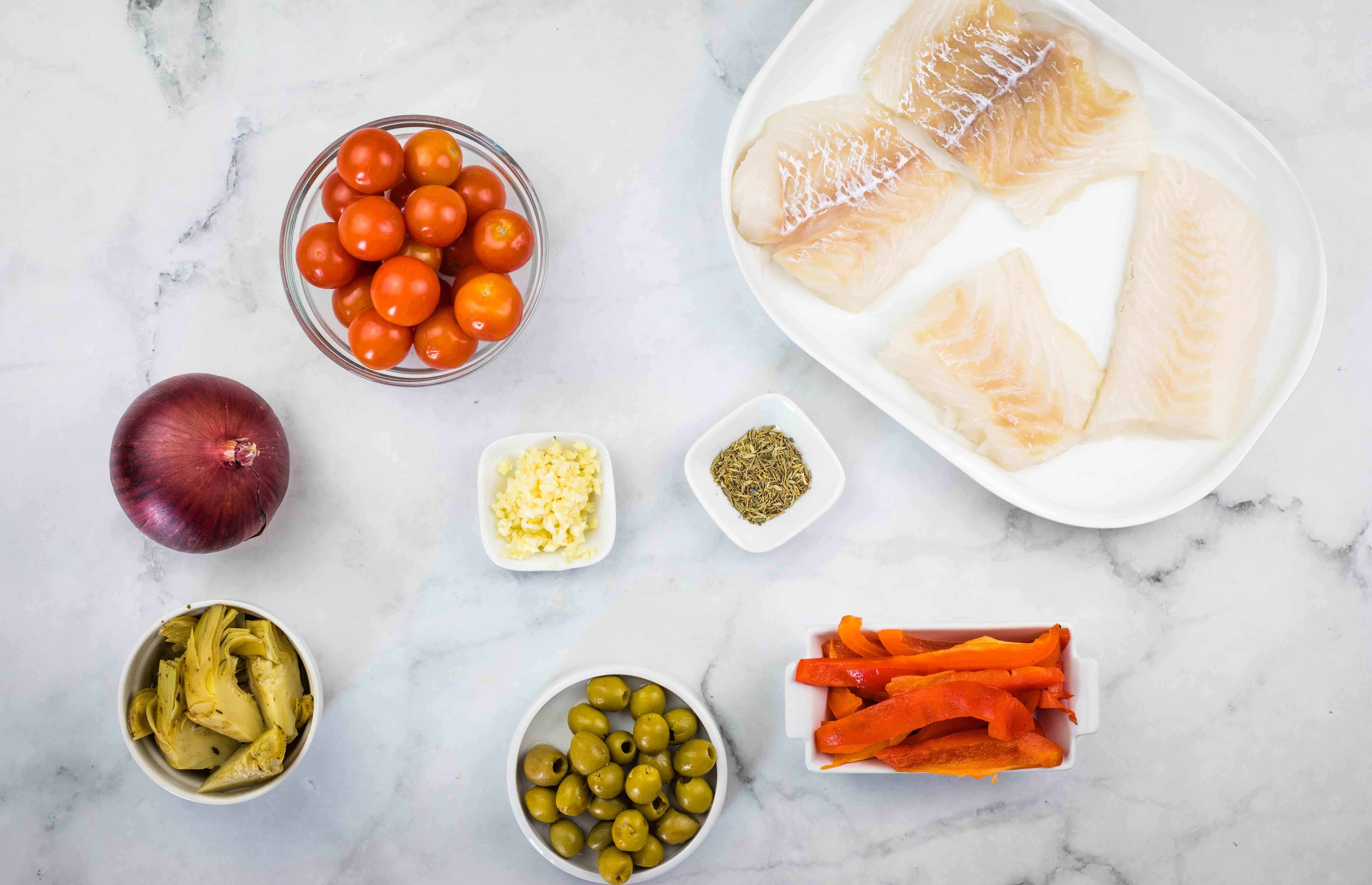 Veggie-Packed 1-Skillet Mediterranean Cod - Cook What You Love