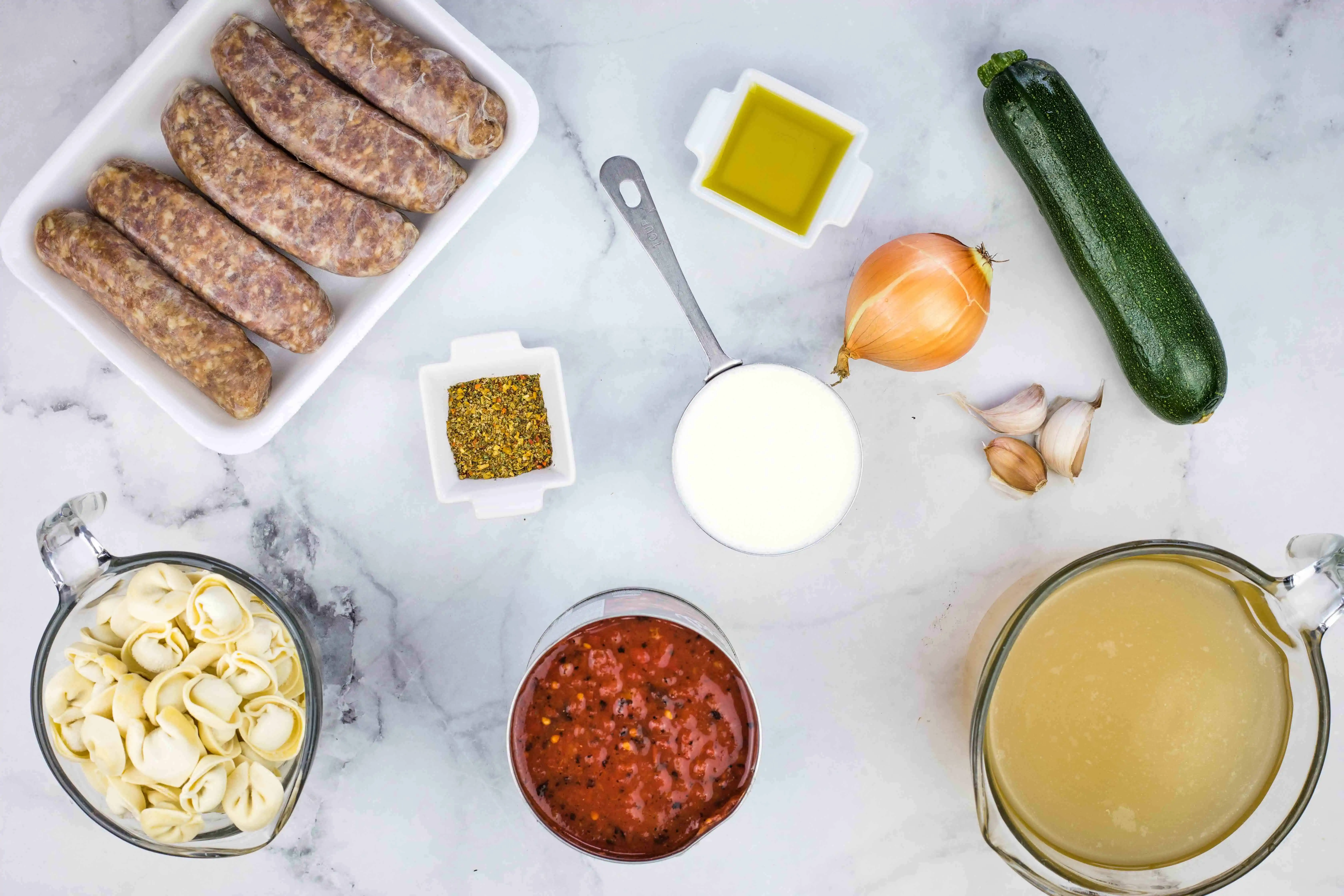 ingredients to make instant pot tortellini soup