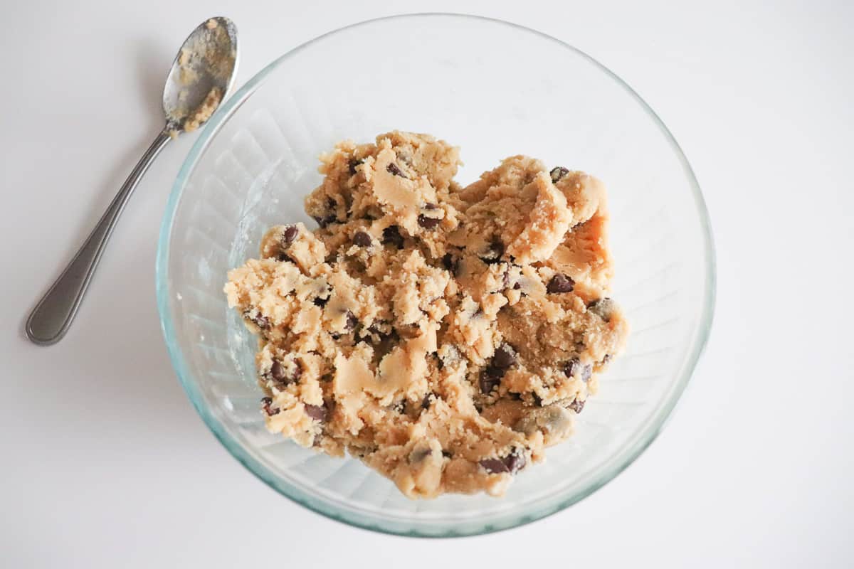 cookie frosted chocolate chip cookie  dough