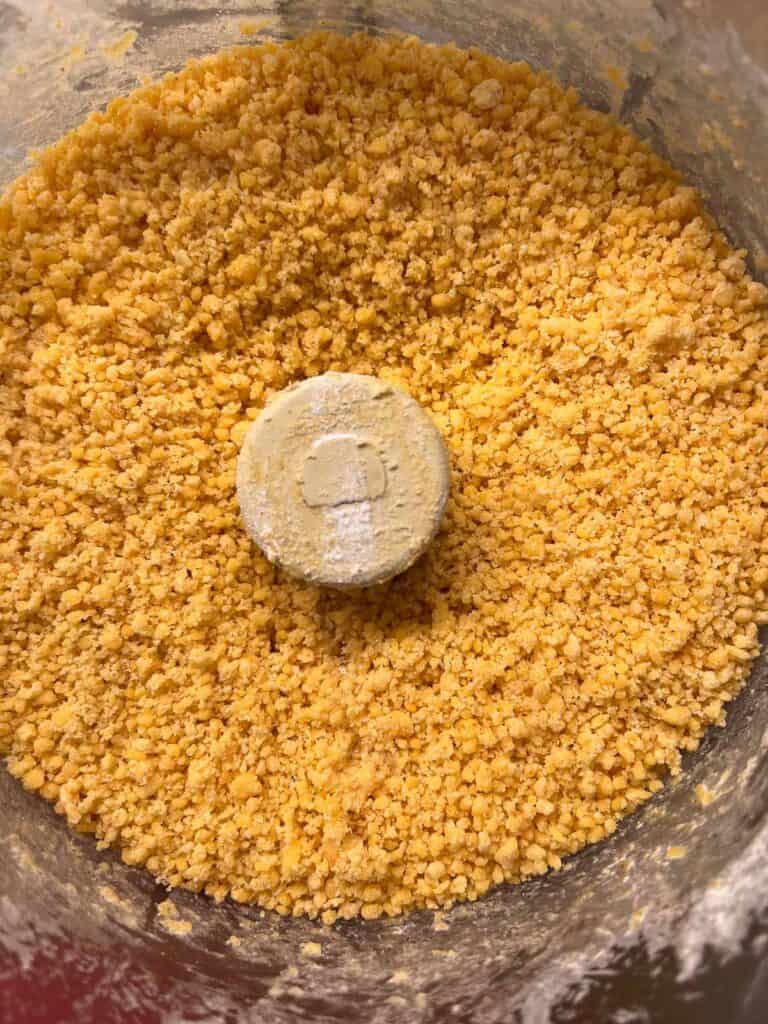 flour added to butter mixture