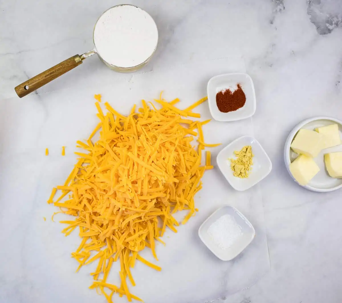 cheez-it tostada ingredients prepped