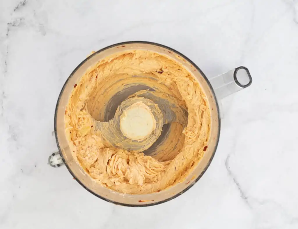 chipotle compound butter in the food process to make smoked thor's hammer