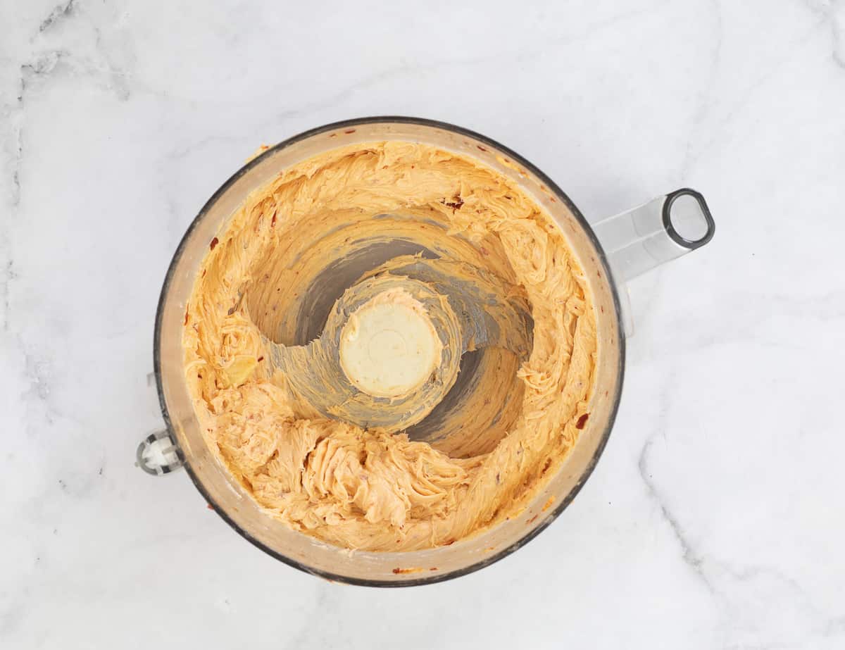 chipotle compound butter in the food process to make smoked thor's hammer
