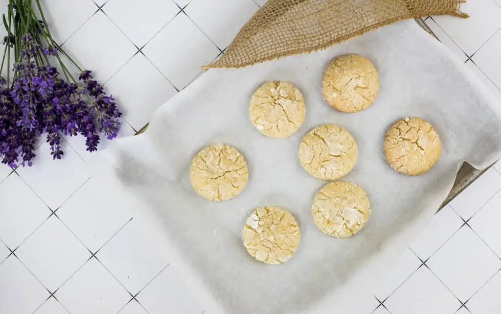 baked cookies on a pan