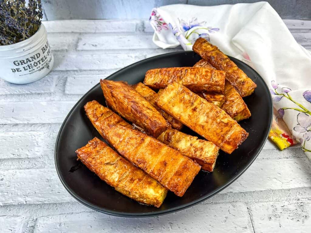 Smoked until glossy and hot.