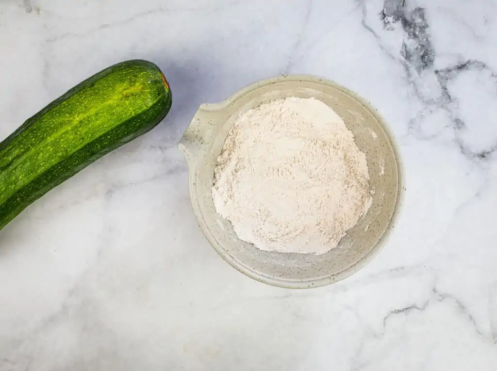 Mix the dry ingredients.
