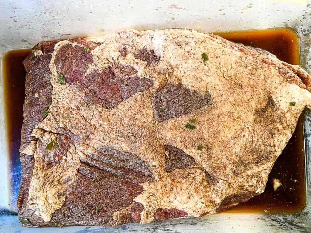 Remove from bag and soak in water to remove salt.