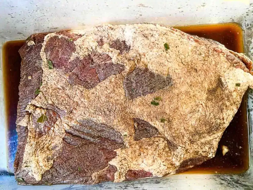 Remove from bag and soak in water to remove salt.