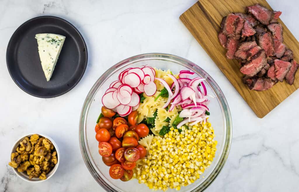 All the ingredients in a bowl.