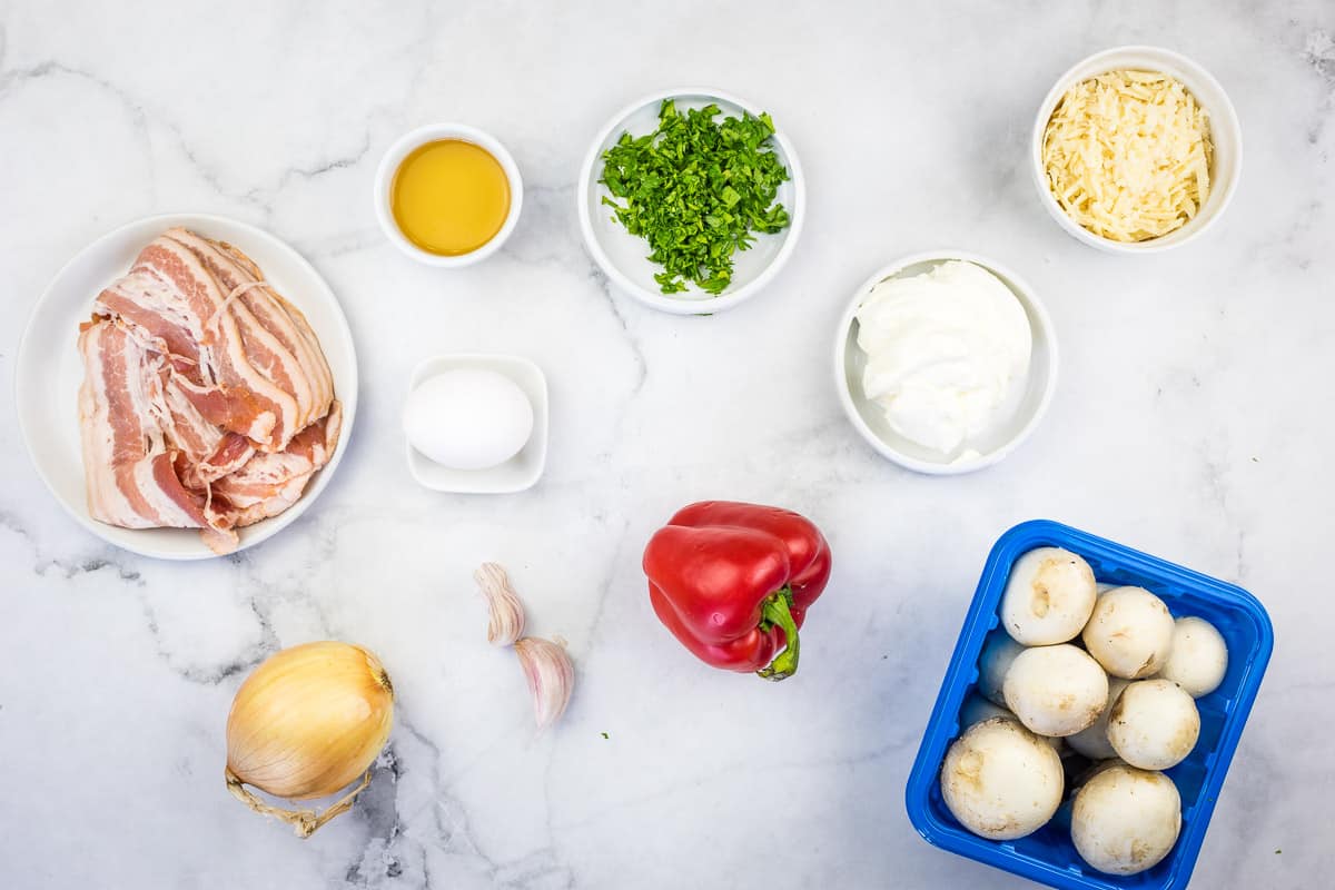 Ingredients to make the filling.