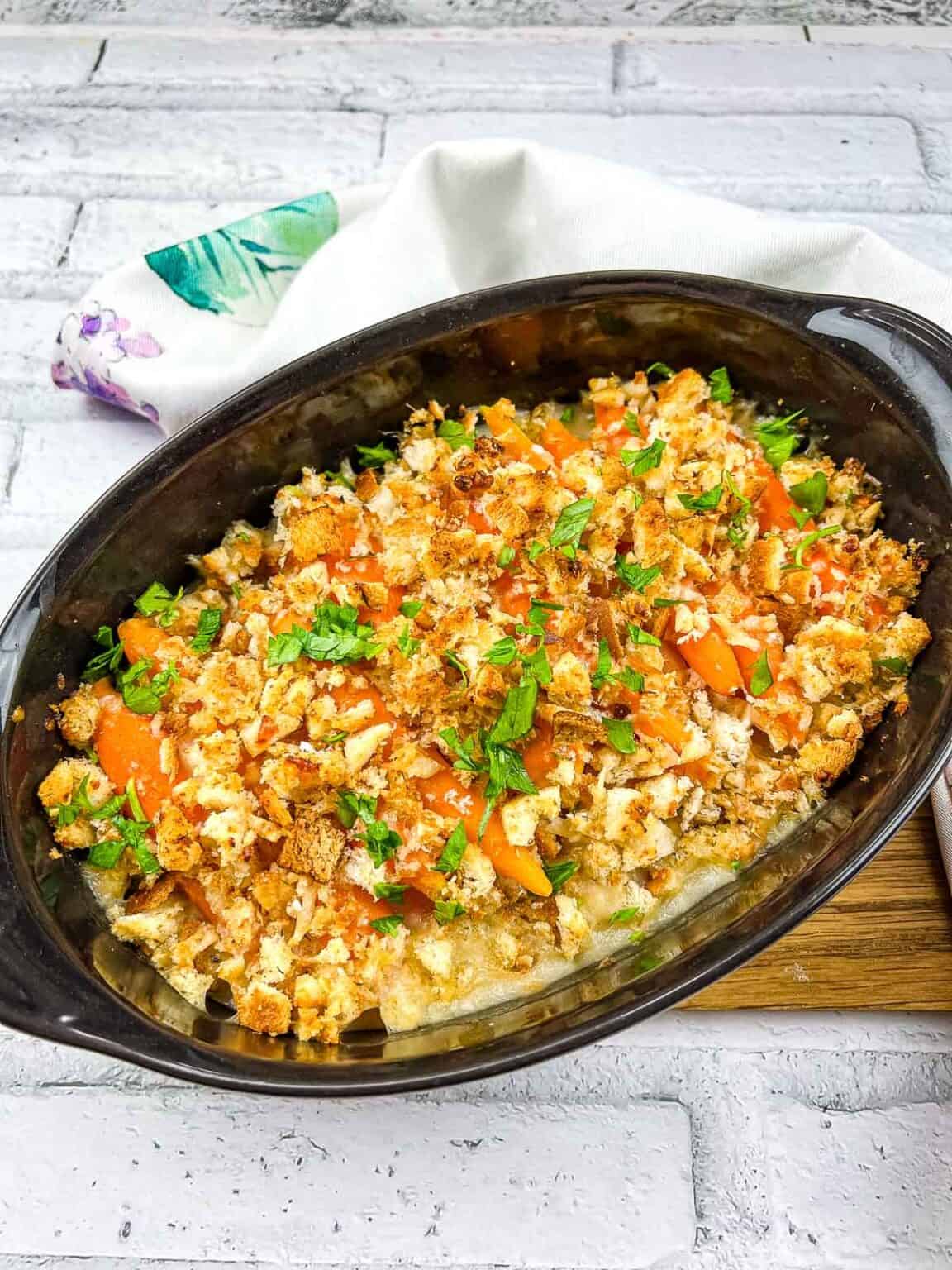 Carrots Au Gratin with Spicy Crumb Topping Cook What You Love