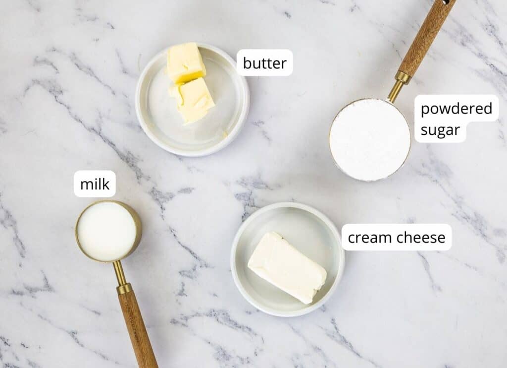 Glaze ingredients.