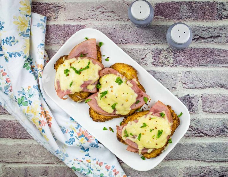 Air fryer chicken cordon bleu on a plate.