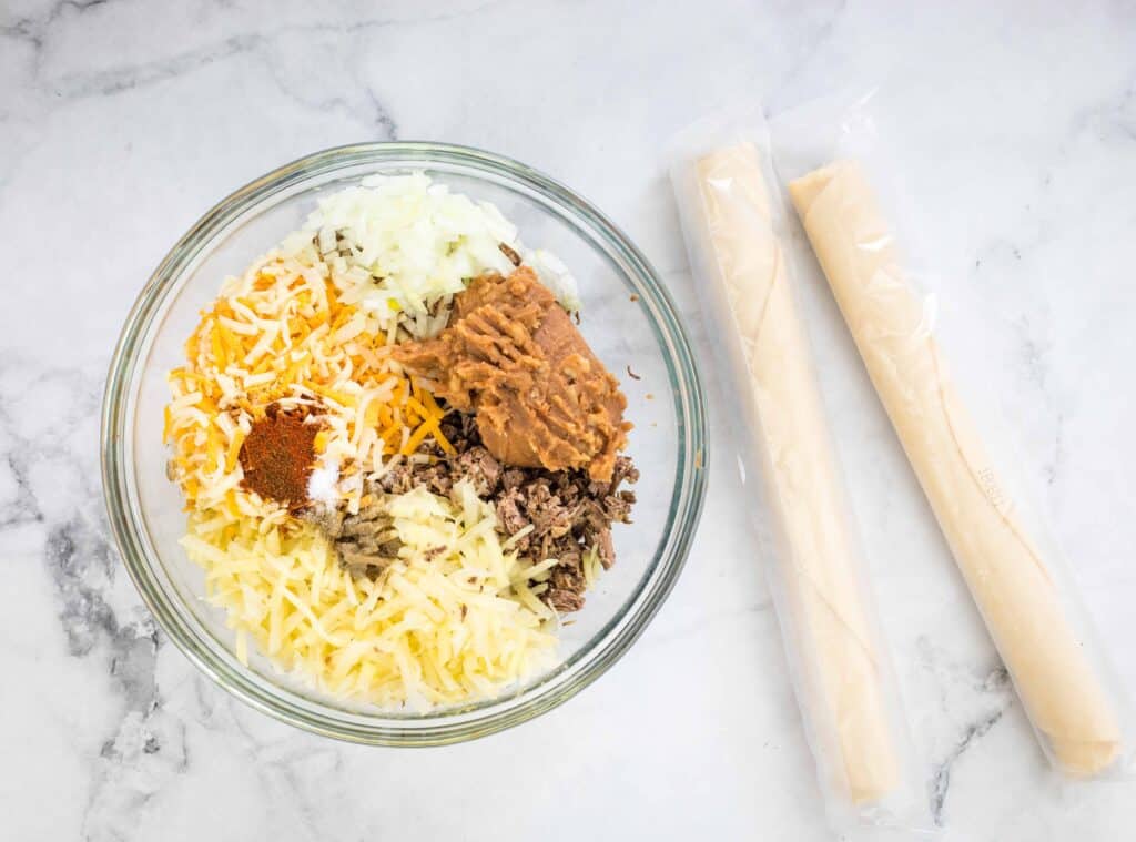 All ingredients in a bowl.
