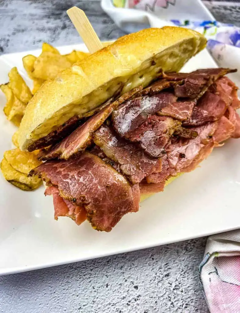 A copycat Firehouse Subs New York Steamer sandwich.