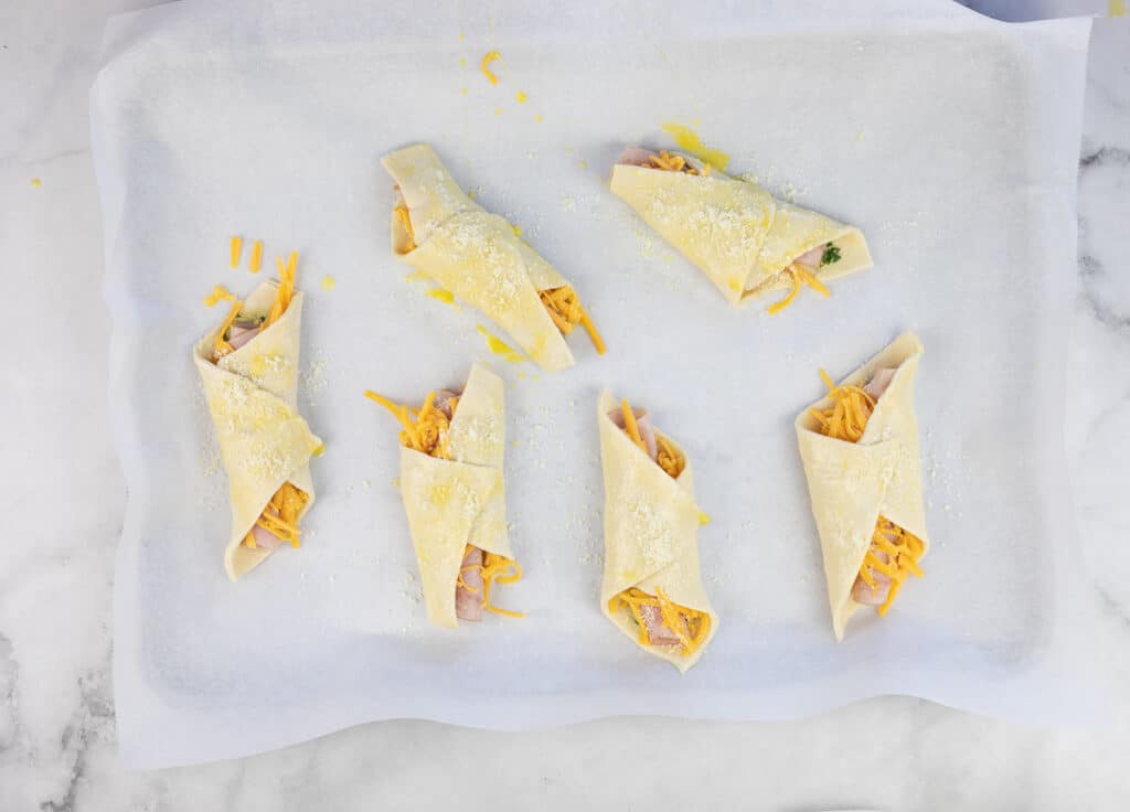 Turnovers ready for baking.