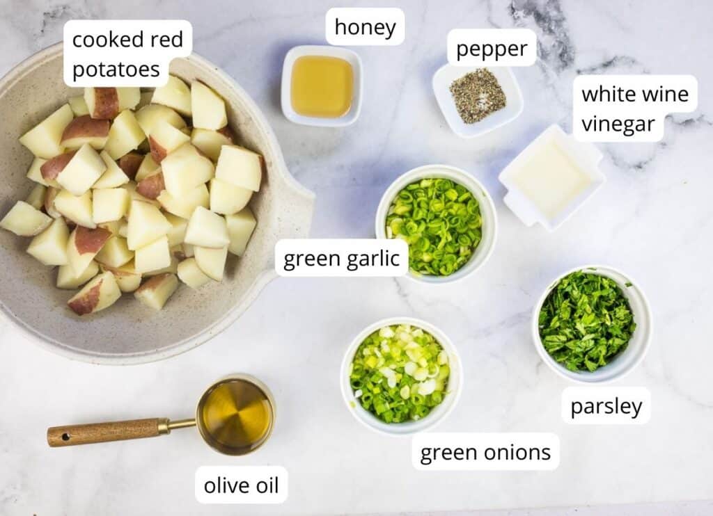 Labeled ingredients.