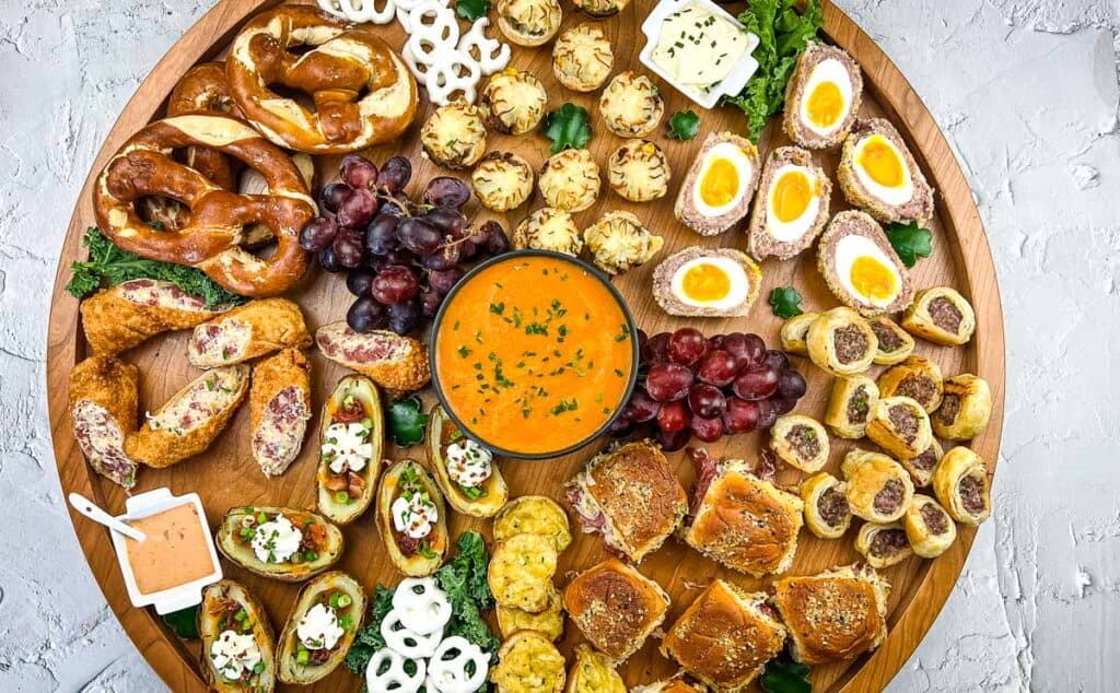 St. patrick's Day snack board.