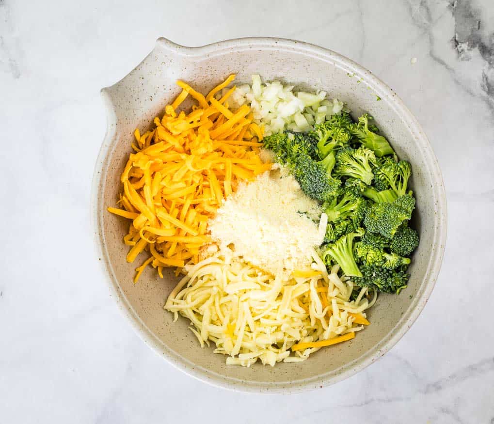 Dry ingredients in a bowl.