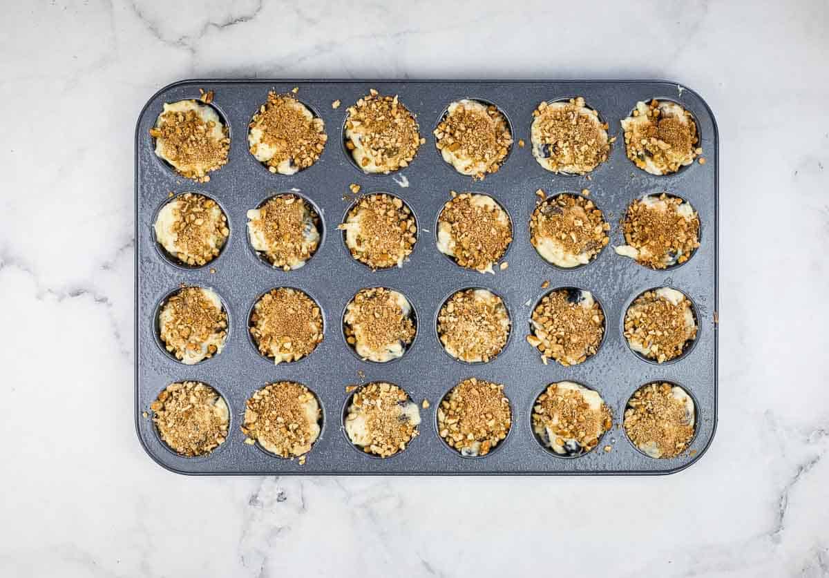 Muffins ready for baking.