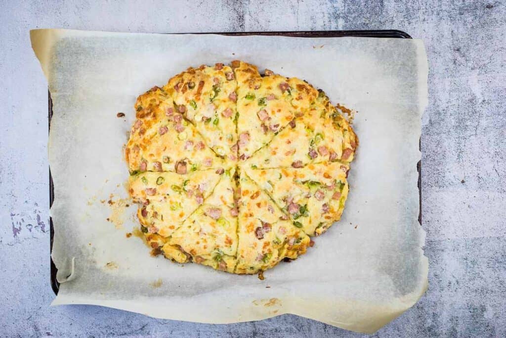 Baked scones.