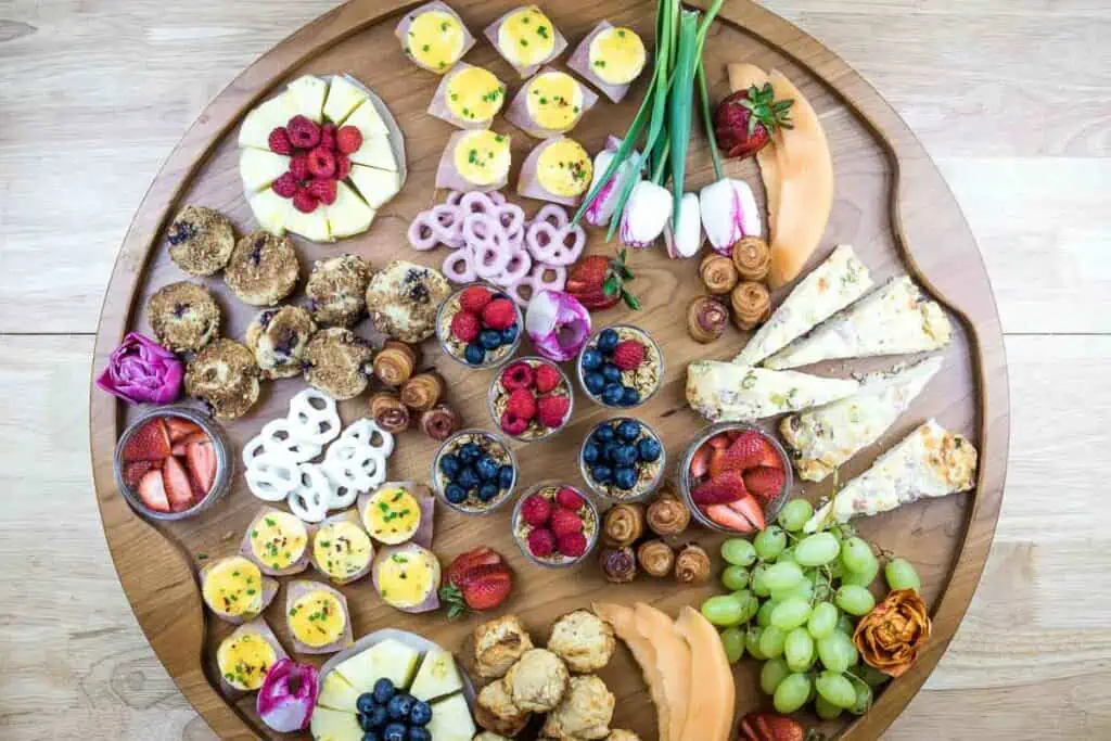 Mother's Day Brunch Platter top-down shot.