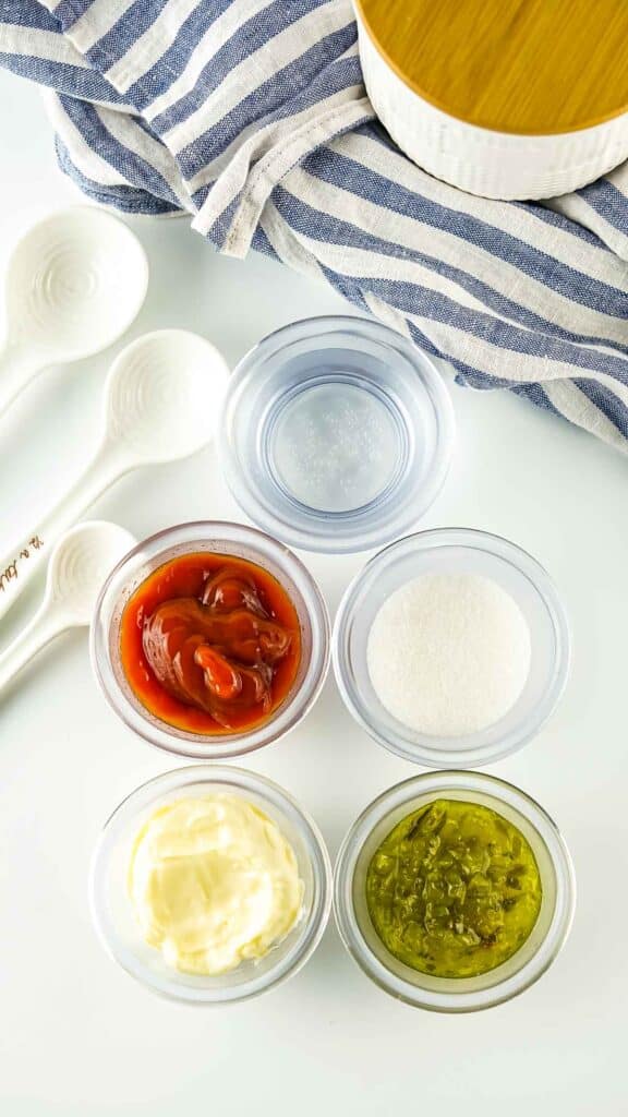 Ingredients to make copycat Animal Sauce.